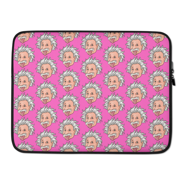 Pink Einstein Laptop Sleeve