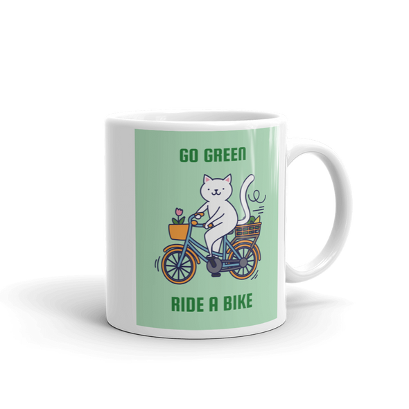 GO GREEN RIDE A BIKE Mug