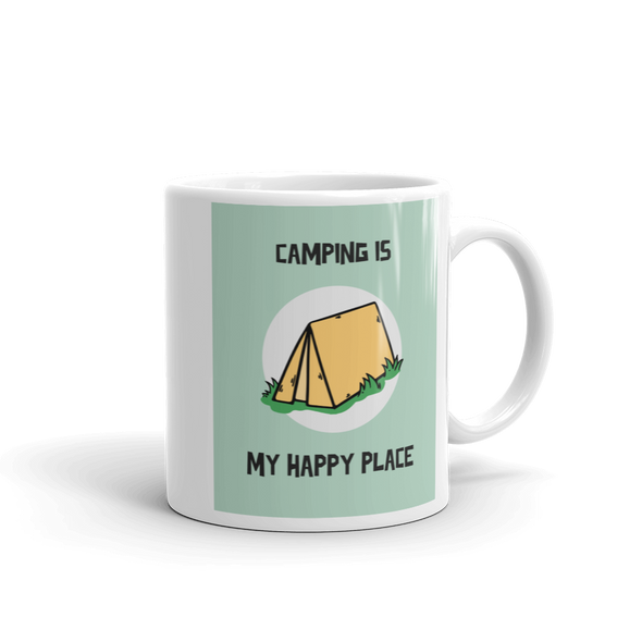 CAMPING IS MY HAPPY PLACE Mug