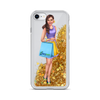 #darskeegirl Liquid Glitter iPhone Case