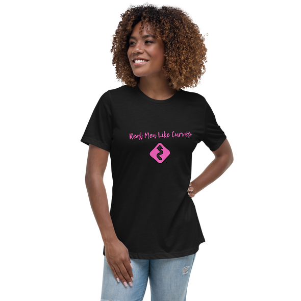 REAL MEN LIKE CURVES Women's Relaxed T-Shirt