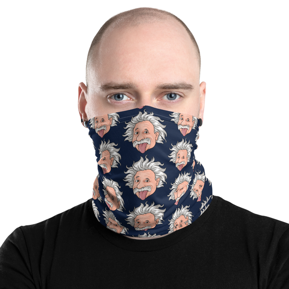 CARTOON EINSTEIN Neck Gaiter