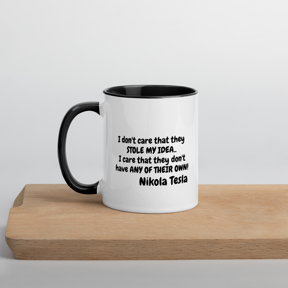 Nikola Tesla Mug with Color Inside