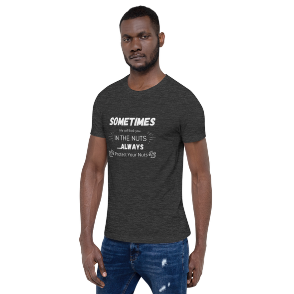 SOMETIMES LIFE KICKS YOU Premium Short-Sleeve Unisex T-Shirt