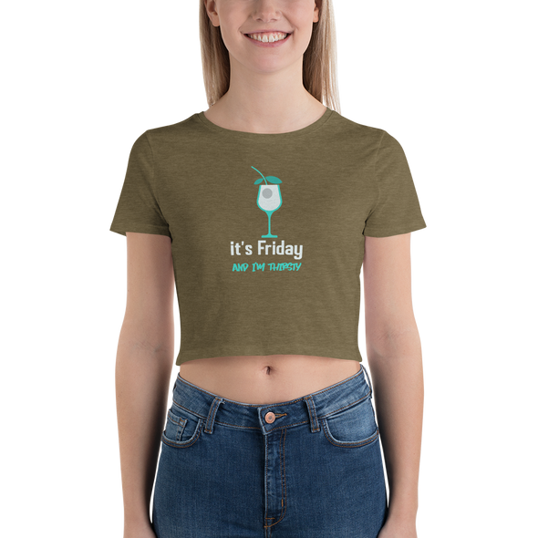 IT'S FRIDAY Women’s Crop Tee