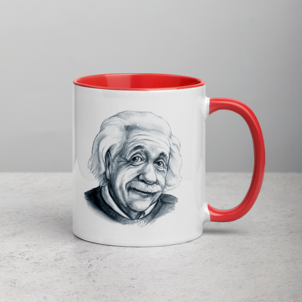 Einstein Mugs with Color Inside
