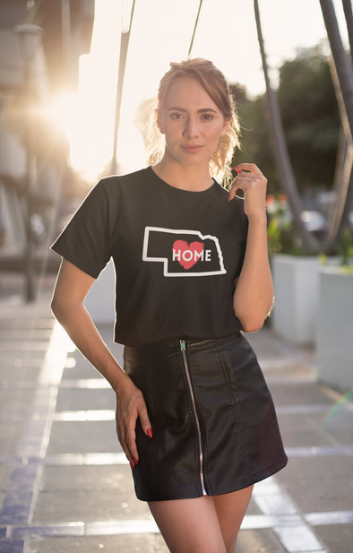 NEBRASKA IS HOME Women's Relaxed T-Shirt