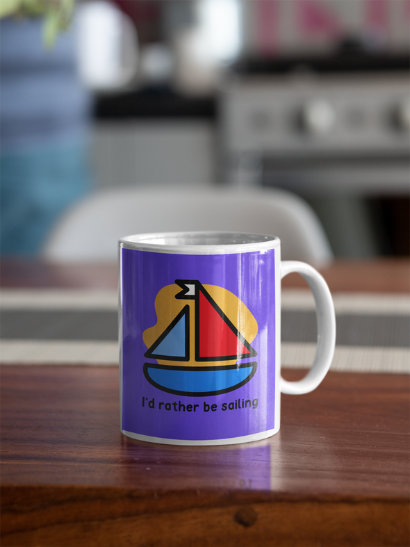 I'D RATHER BE SAILING Mug