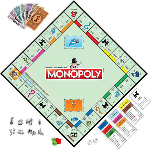 Classic Monopoly Game by Hasbro Family Board Game