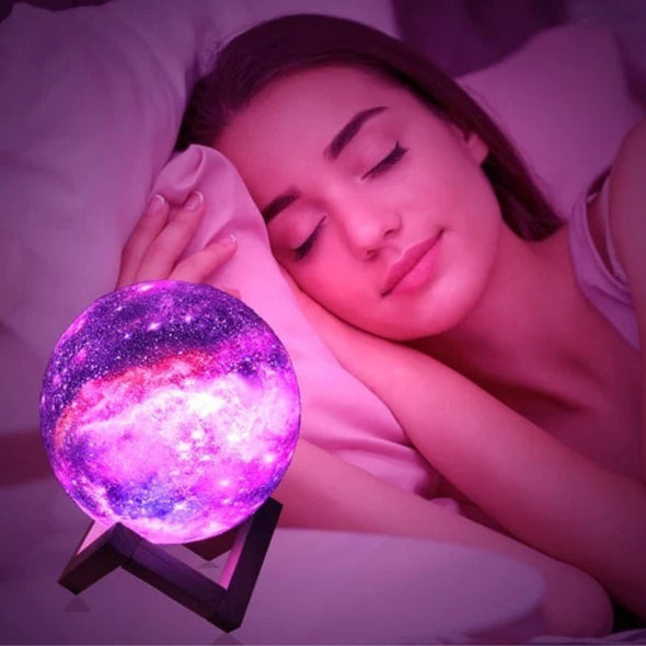 3D Printed Moon Lamp Galaxy Moon Light Kids Night Light 16 Color Change Touch and Remote Control Galaxy Light as  Gifts