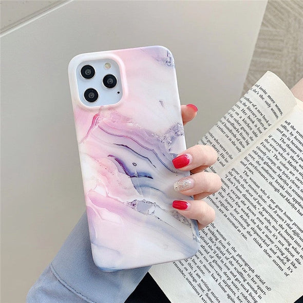Dusty Pink Marble iPhone Case