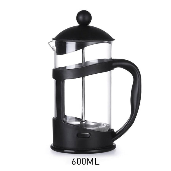 Stainless Steel Glass Teapot Cafetiere French Coffee Tea Percolator