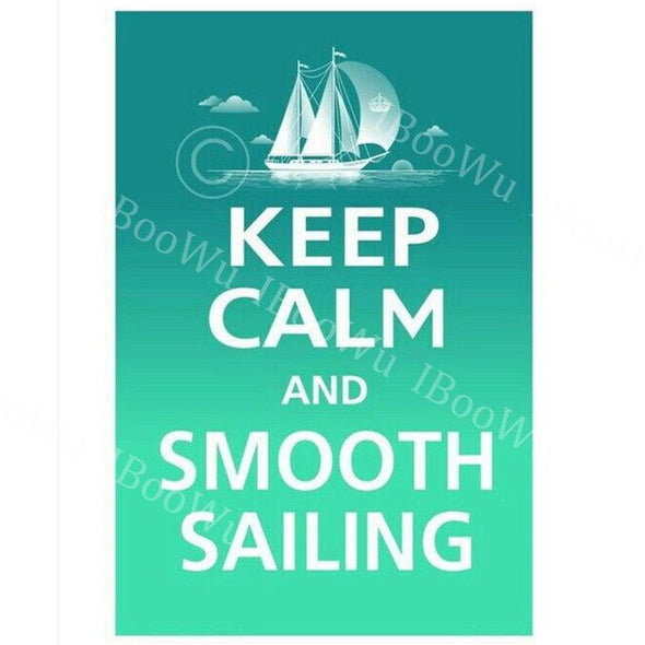 30x20cm Keep Calm and Carry On Metal Tin Sign Plate