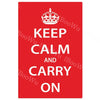 30x20cm Keep Calm and Carry On Metal Tin Sign Plate | Tin Sign Wall Plaque | Sign Metal Wall Art |