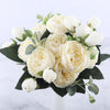 30cm Rose Pink Silk Peony Artificial Flowers Bouquet