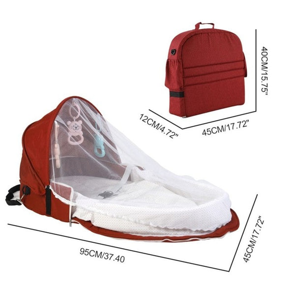 Travel Sun Protection Mosquito Net Baby Bed | Infant Sleeping Basket | 