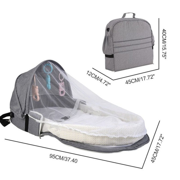 Travel Sun Protection Mosquito Net Baby Bed | Infant Sleeping Basket | 