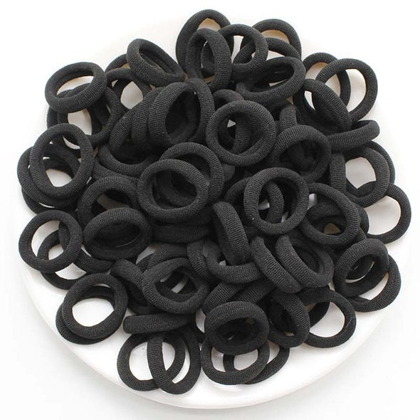100 Pcs/Lot Kids Hair Rope Accessories Scrunchy Elastic Hair Bands