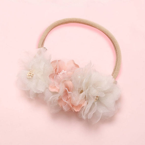 BalleenShiny Fashion Florals Headband Newborn Baby Elastic Princess Hairbands