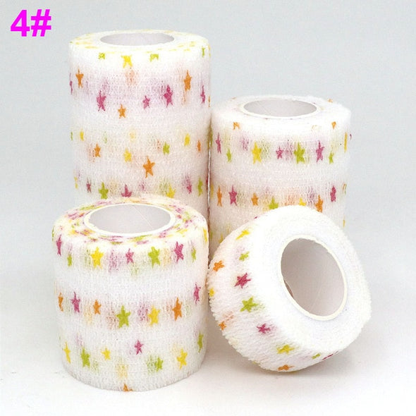 1 pcs Printed Medical Self Adhesive Elastic Bandage