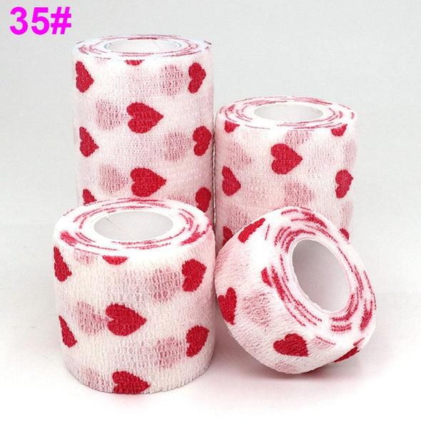 1 pcs Printed Medical Self Adhesive Elastic Bandage