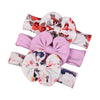 3 Pcs/Set Floral Bows Baby Headband Dot Bowknot Baby Girl Headbands