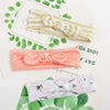 3 Pcs/Set Floral Bows Baby Headband Dot Bowknot Baby Girl Headbands