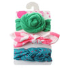 3 Pcs/Set Floral Bows Baby Headband Dot Bowknot Baby Girl Headbands