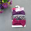 3 Pcs/Set Floral Bows Baby Headband Dot Bowknot Baby Girl Headbands