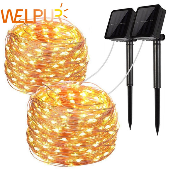 LED Outdoor Solar Lamp String Lights