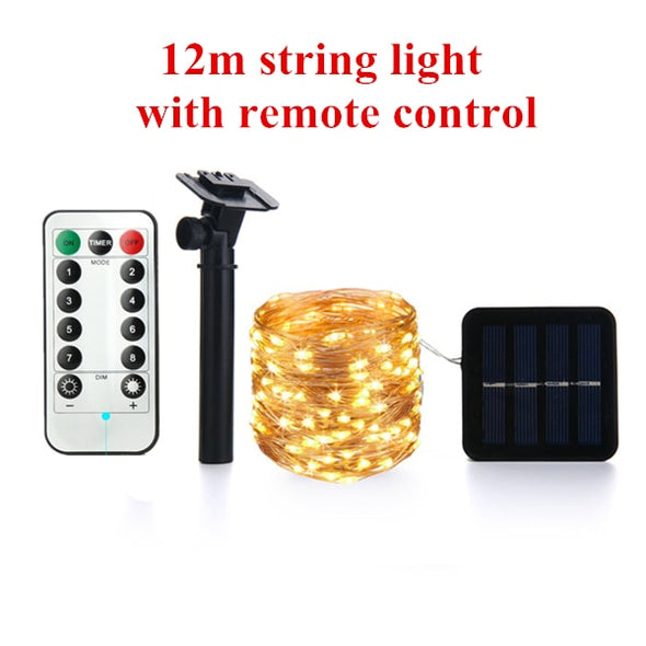 LED Outdoor Solar Lamp String Lights