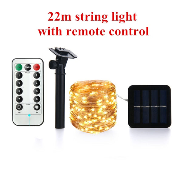 LED Outdoor Solar Lamp String Lights