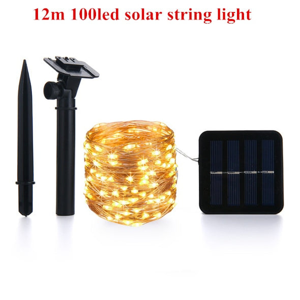 LED Outdoor Solar Lamp String Lights