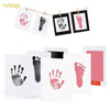 Safe Non-toxic Baby Footprints Handprint No Touch Skin Inkless Ink Pads Kits