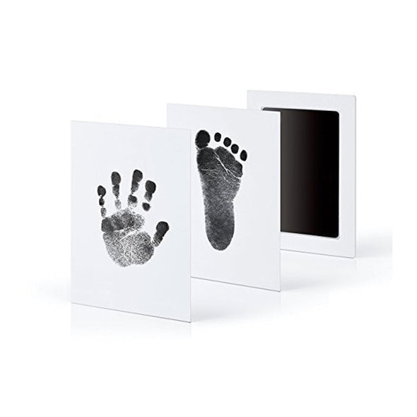 Safe Non-toxic Baby Footprints Handprint No Touch Skin Inkless Ink Pads Kits