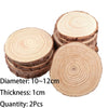 3-12cm Thick 1 Pack Natural Pine Round Unfinished Wood Slices