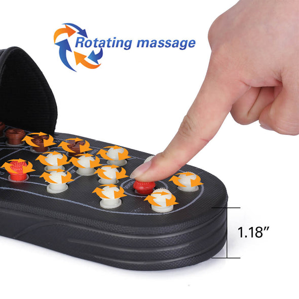 Foot Massage Slippers Reflexology Acupuncture Acupressure Therapy Massager Walk Stone Shoes Acupuncture Cobblestone Massage Sandal