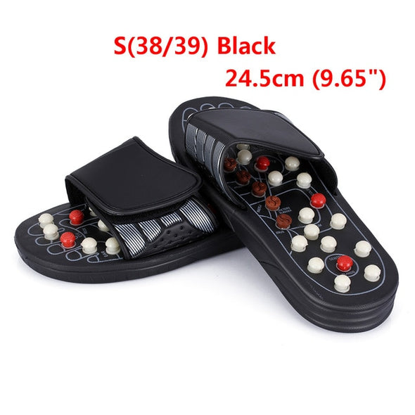 Foot Massage Slippers Reflexology Acupuncture Acupressure Therapy Massager Walk Stone Shoes Acupuncture Cobblestone Massage Sandal
