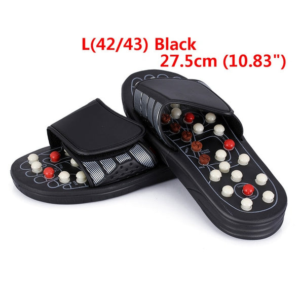 Foot Massage Slippers Reflexology Acupuncture Acupressure Therapy Massager Walk Stone Shoes Acupuncture Cobblestone Massage Sandal