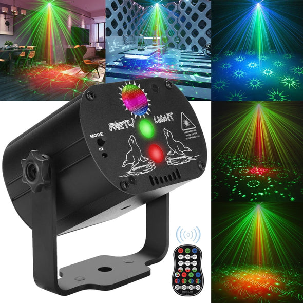Mini RGB Disco Light DJ LED Laser Stage Projector Lamp