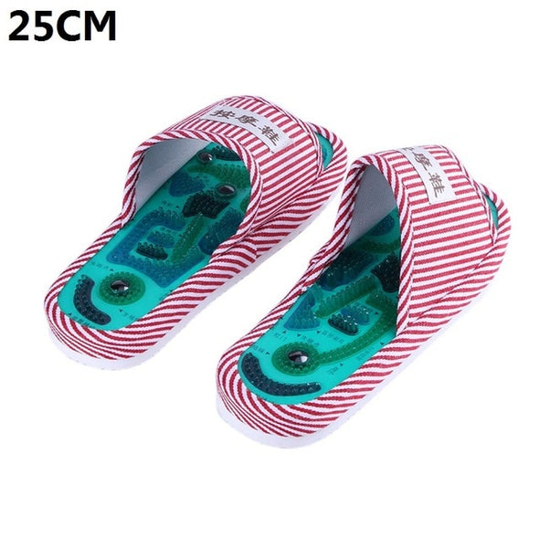 Acupuncture Foot Massage Slippers Health Shoe Reflexology Magnetic Sandals Acupuncture Healthy Feet Care Massager Magnet Shoes