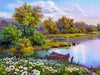 AZQSD DIY 50x40cm Paint By Numbers For Landscapes Home Decoration Oil Painting