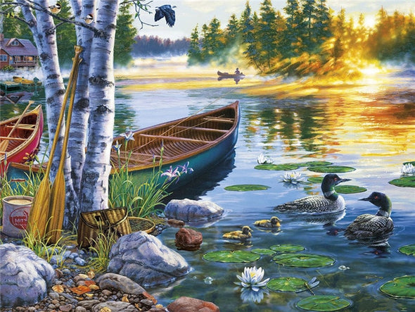 AZQSD DIY 50x40cm Paint By Numbers For Landscapes Home Decoration Oil Painting