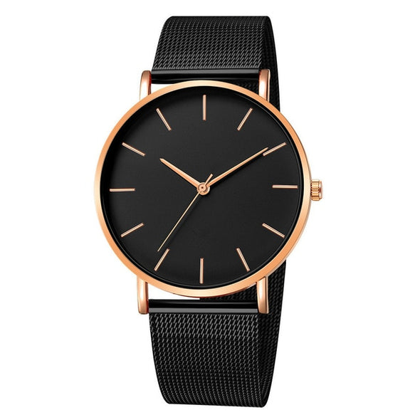 Military Sport Date Stainless Steel Analog Quartz Wrist Watch