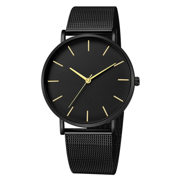 Military Sport Date Stainless Steel Analog Quartz Wrist Watch