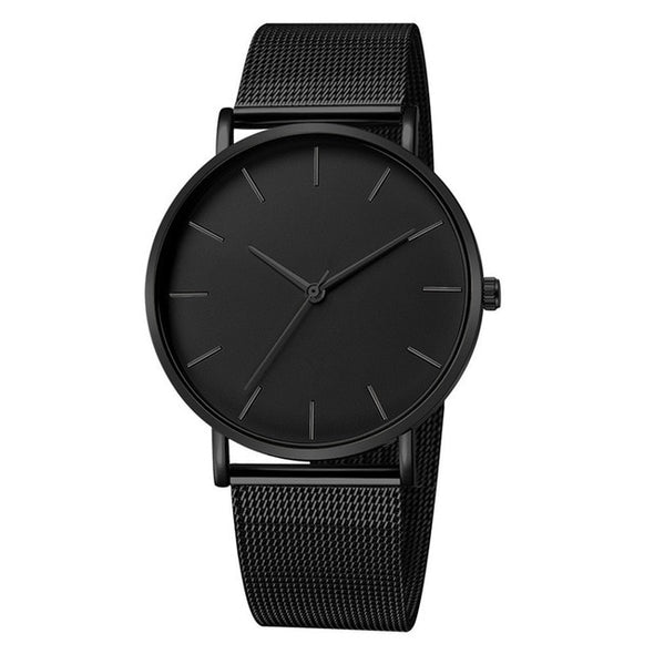 Military Sport Date Stainless Steel Analog Quartz Wrist Watch