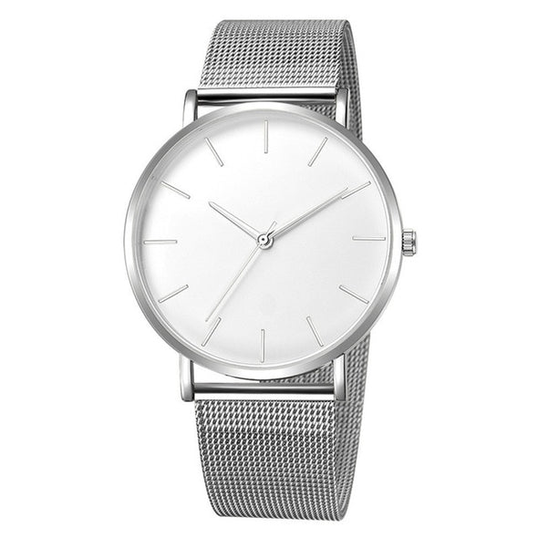 Military Sport Date Stainless Steel Analog Quartz Wrist Watch
