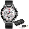 LIGE Fashion Mens Sport Chronograph Quartz Wristwatch