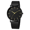 Men Mesh Ultra-Thin Stainless Steel Quartz Wrist Watch