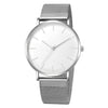 Men Mesh Ultra-Thin Stainless Steel Quartz Wrist Watch